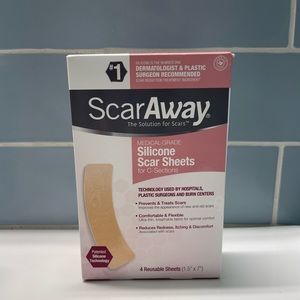 NEW ScarAway Medical-Grade Silicone Scar Sheets for C-Sections 4 reusable sheets